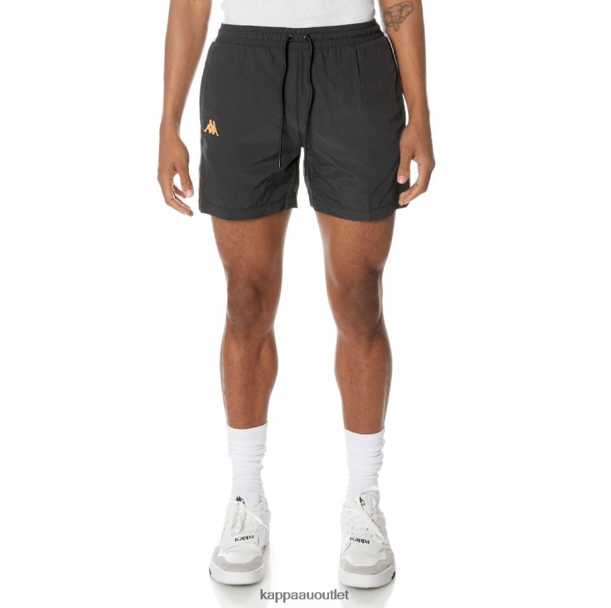 Kappa Men 222 Banda Corty Swim Shorts Jet Black R0HPN8248
