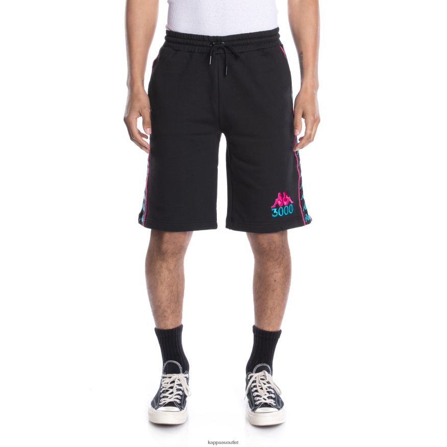 Kappa Men 222 Banda Gumball Grifo Shorts Black R0HPN8259