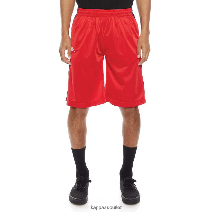 Kappa Men 222 Banda Treadwellz Shorts Red Black R0HPN8267
