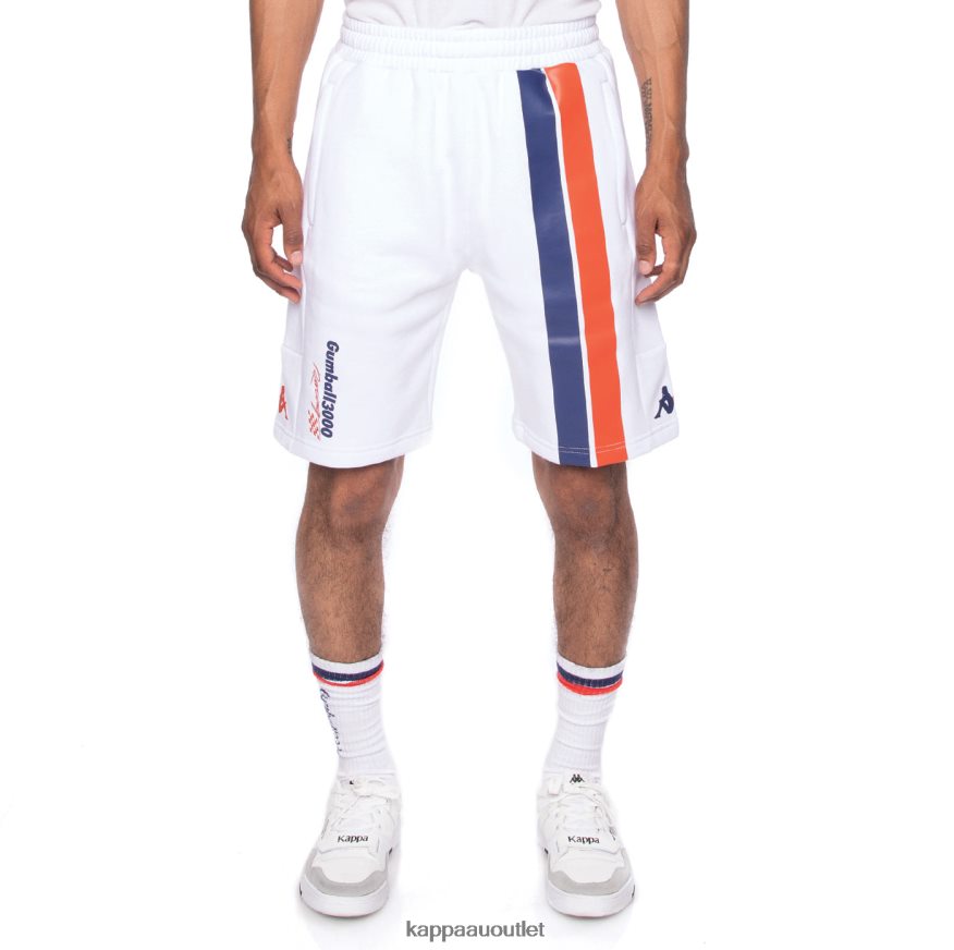 Kappa Men Authentic Credy Gumball 3000 Shorts White R0HPN8278