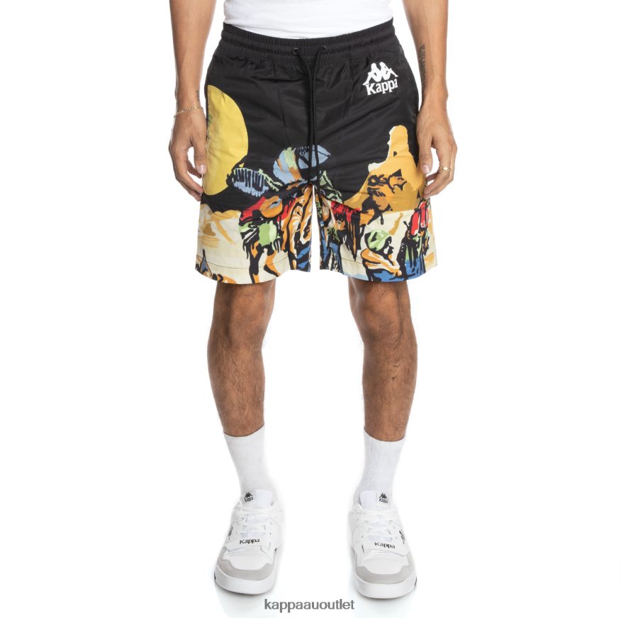 Kappa Men Authentic Oasis Shorts Jet Black R0HPN8256