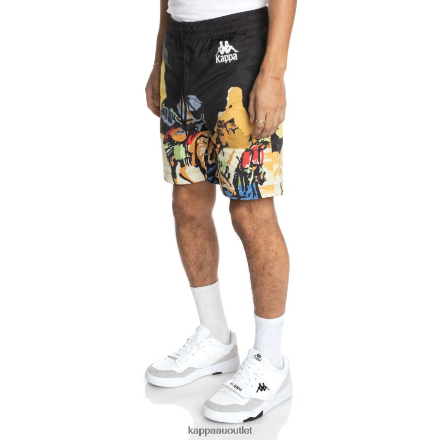 Kappa Men Authentic Oasis Shorts Jet Black R0HPN8256