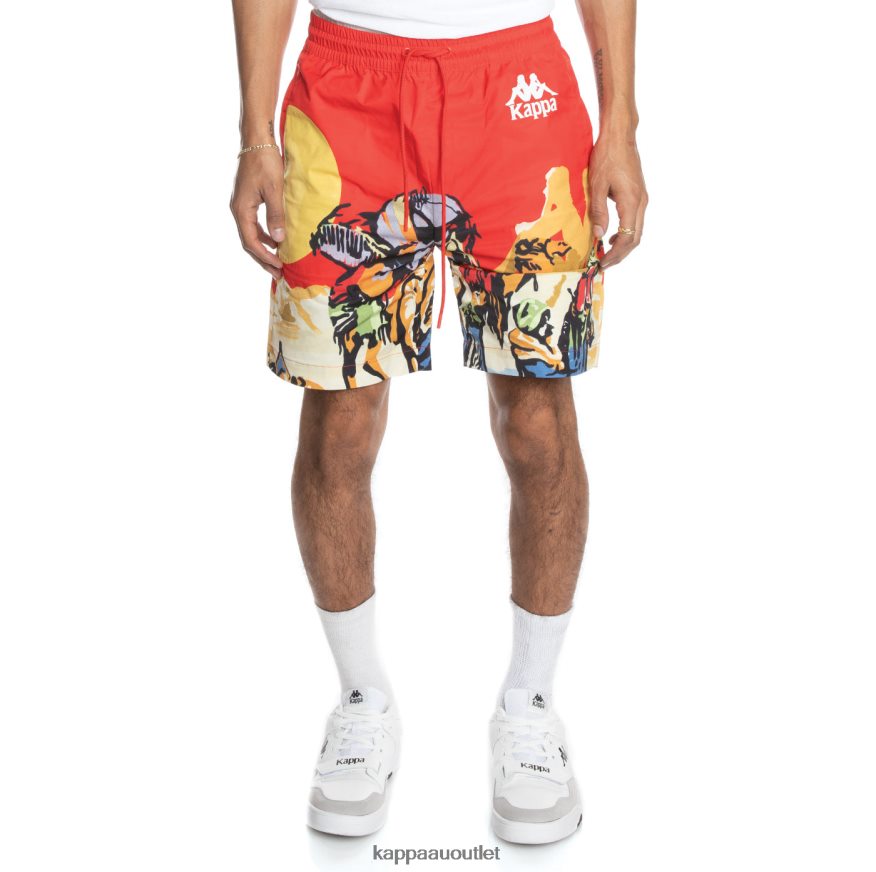 Kappa Men Authentic Oasis Shorts Red R0HPN8246
