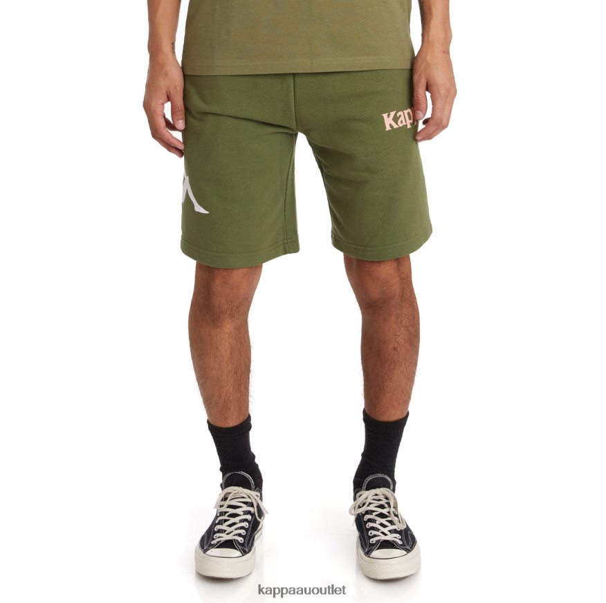 Kappa Men Authentic Sangone Shorts Green Olive R0HPN8265