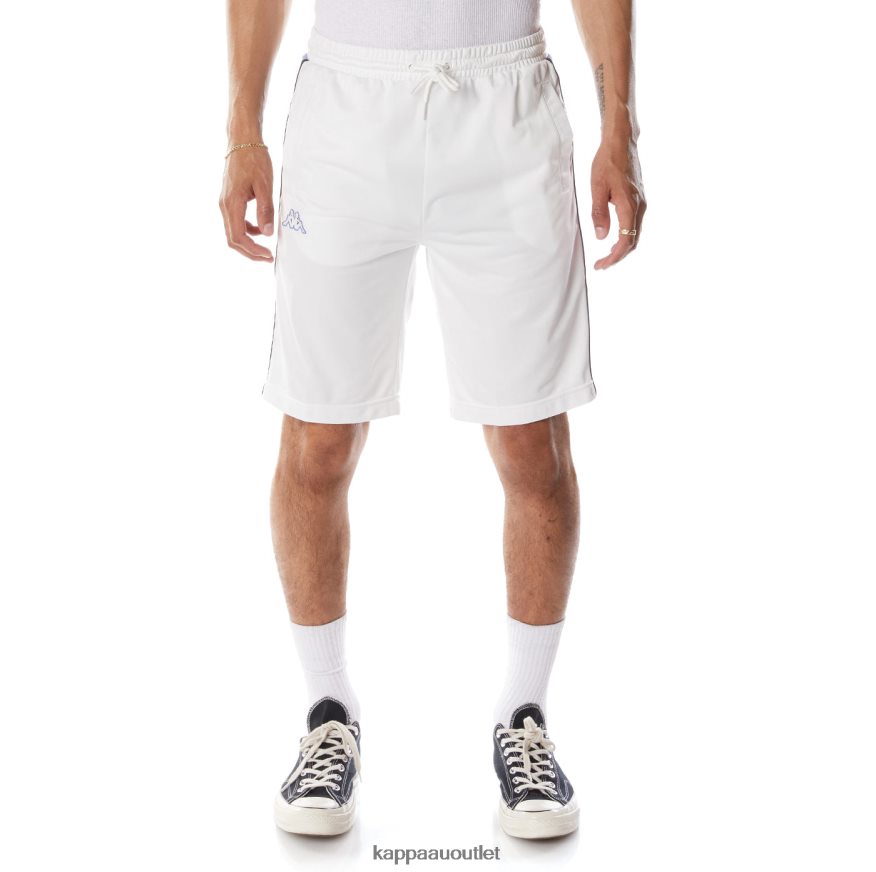 Kappa Men Logo Tape Asved 2 Shorts White Blue R0HPN8260
