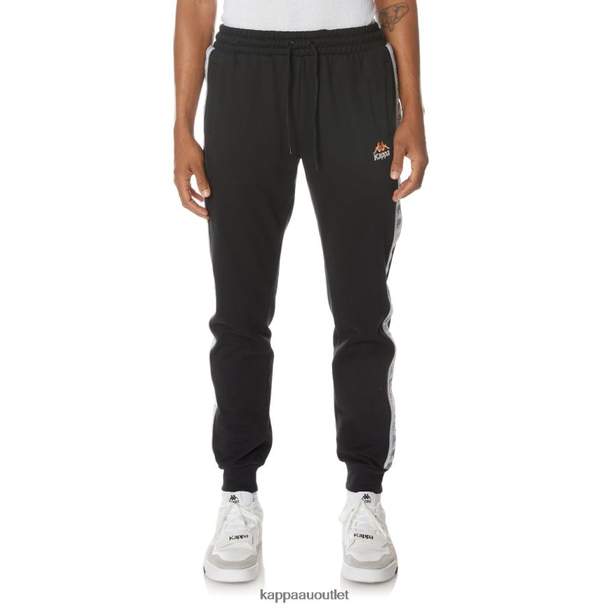 Kappa Men 222 Banda Galanz Sweatpants Jet Black R0HPN860