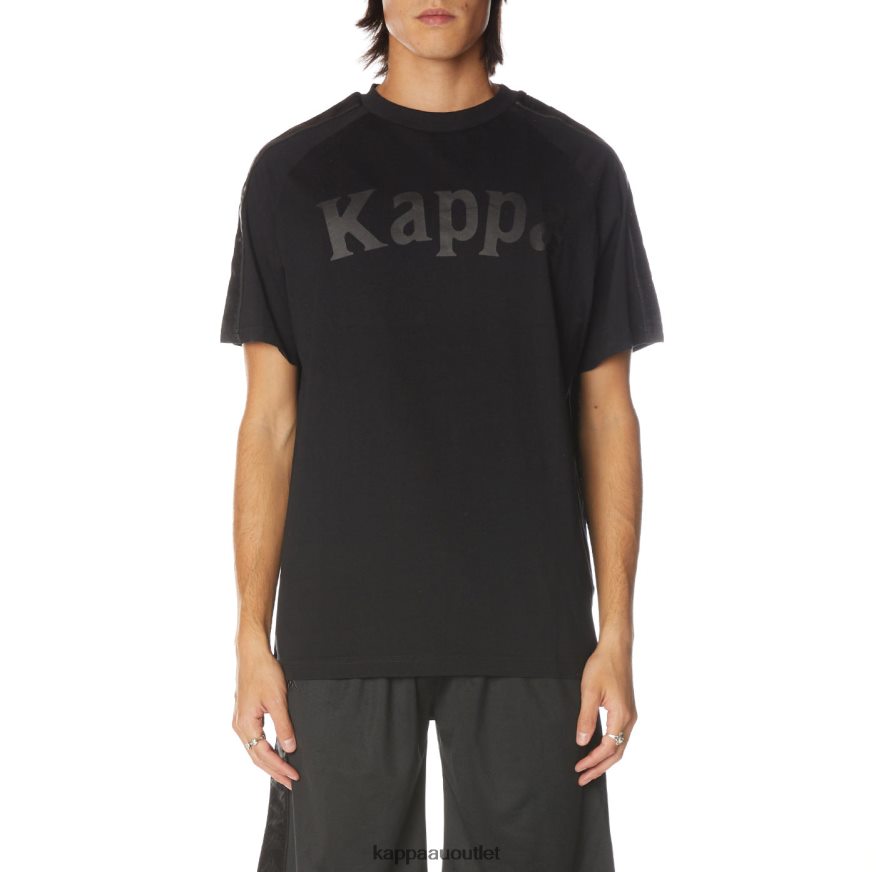 Kappa Men 222 Banda Balima T-Shirt Black Jet R0HPN8184