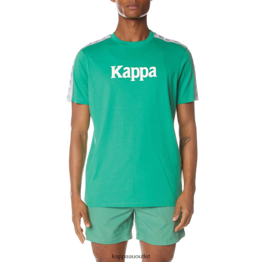 Kappa Men 222 Banda Dabst T-Shirt Green R0HPN8146