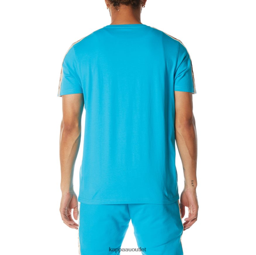 Kappa Men 222 Banda Deto 2 T-Shirt Dark Aqua R0HPN8176