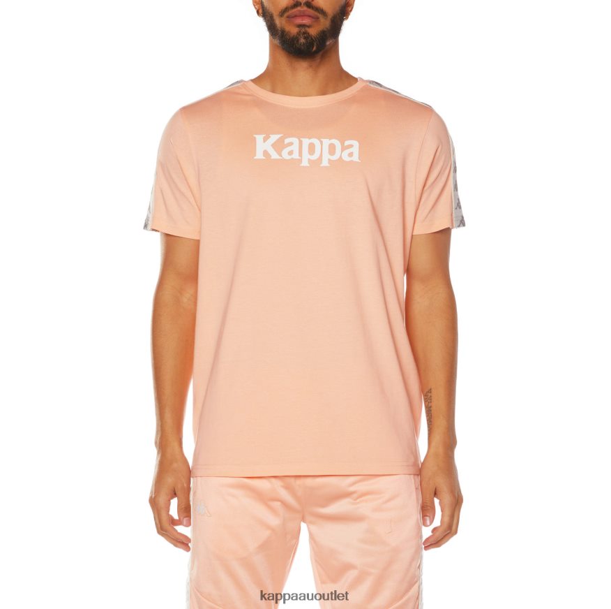 Kappa Men 222 Banda Deto 2 T-Shirt Peach R0HPN8175