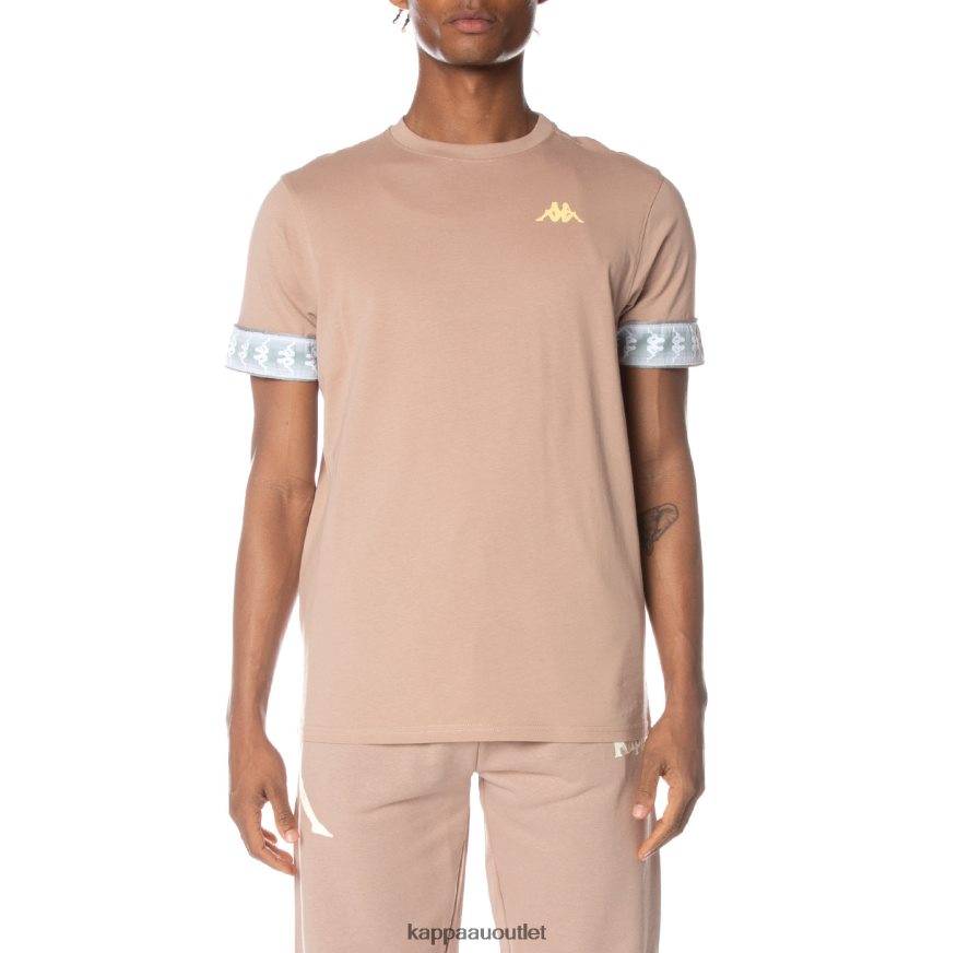 Kappa Men 222 Banda Torby T-Shirt Beige R0HPN8154