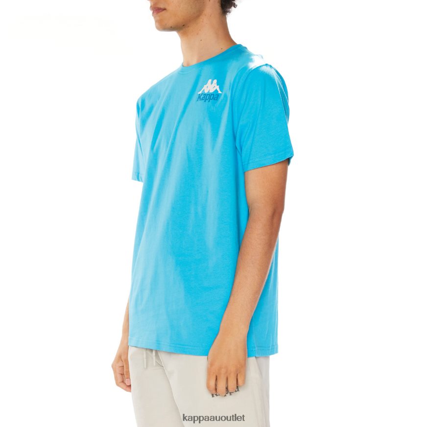 Kappa Men Authentic Ables T-Shirt Turqoise R0HPN8130