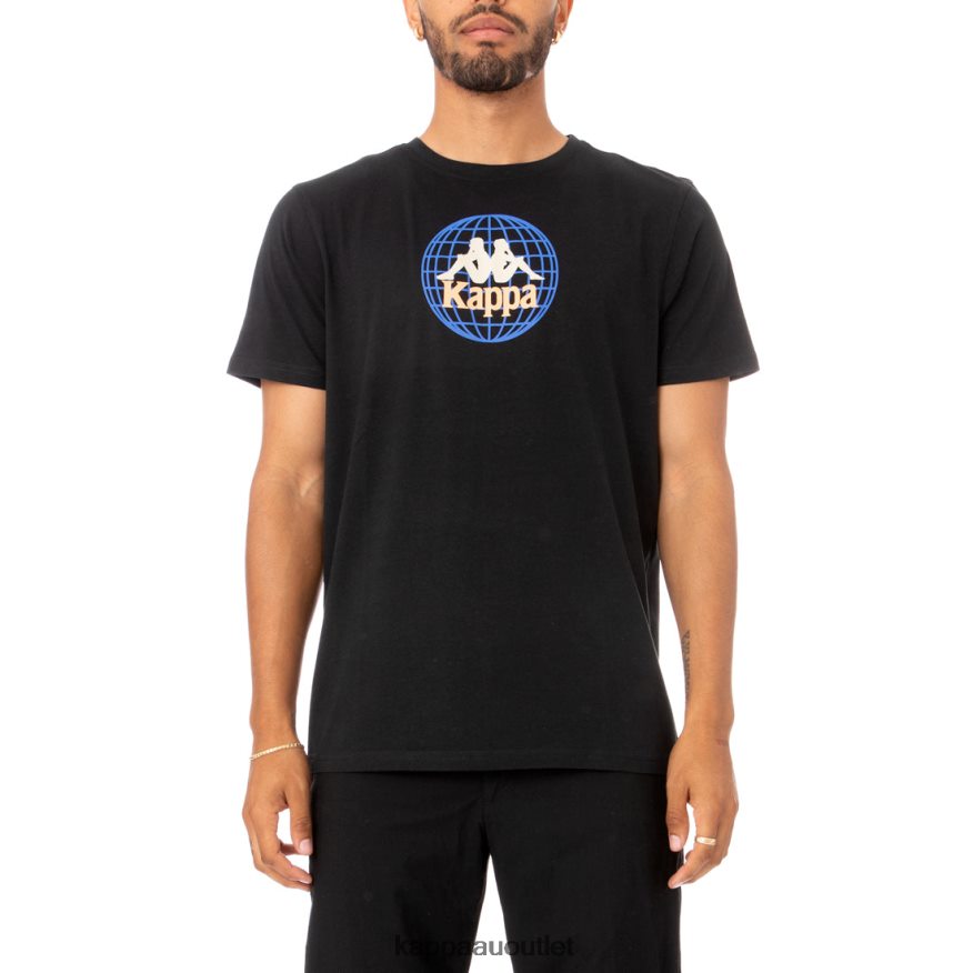 Kappa Men Authentic Ajoban T-Shirt Black R0HPN8182