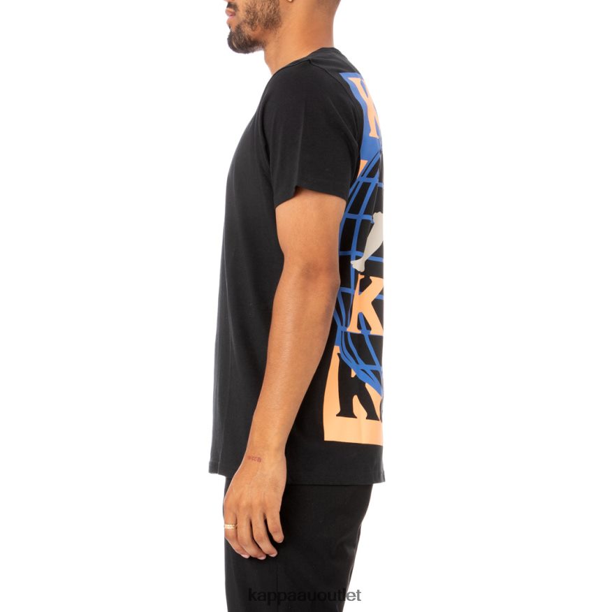 Kappa Men Authentic Ajoban T-Shirt Black R0HPN8182