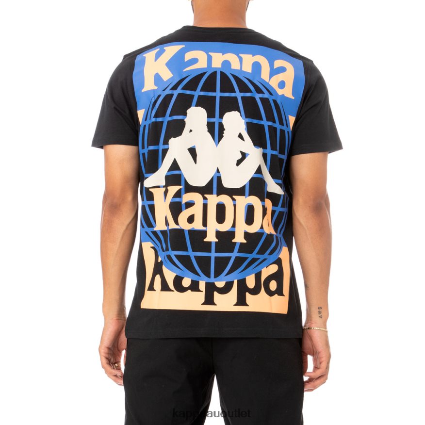 Kappa Men Authentic Ajoban T-Shirt Black R0HPN8182