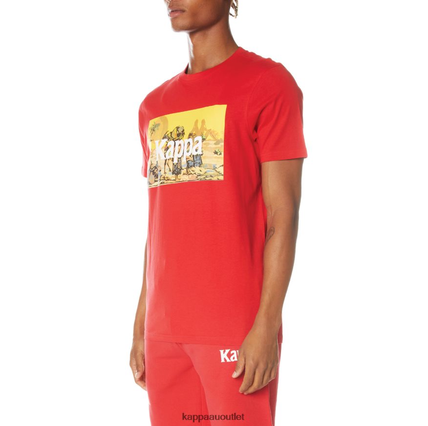 Kappa Men Authentic Cairo T-Shirt Red R0HPN8145