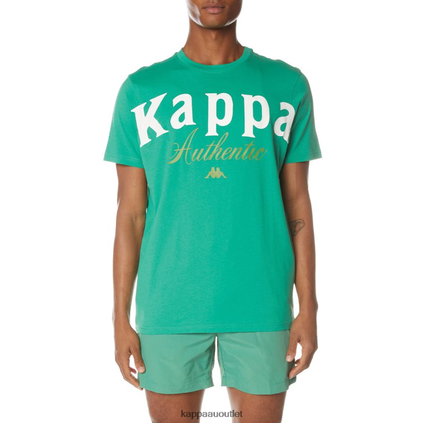 Kappa Men Authentic Cheeks T-Shirt Green R0HPN8142