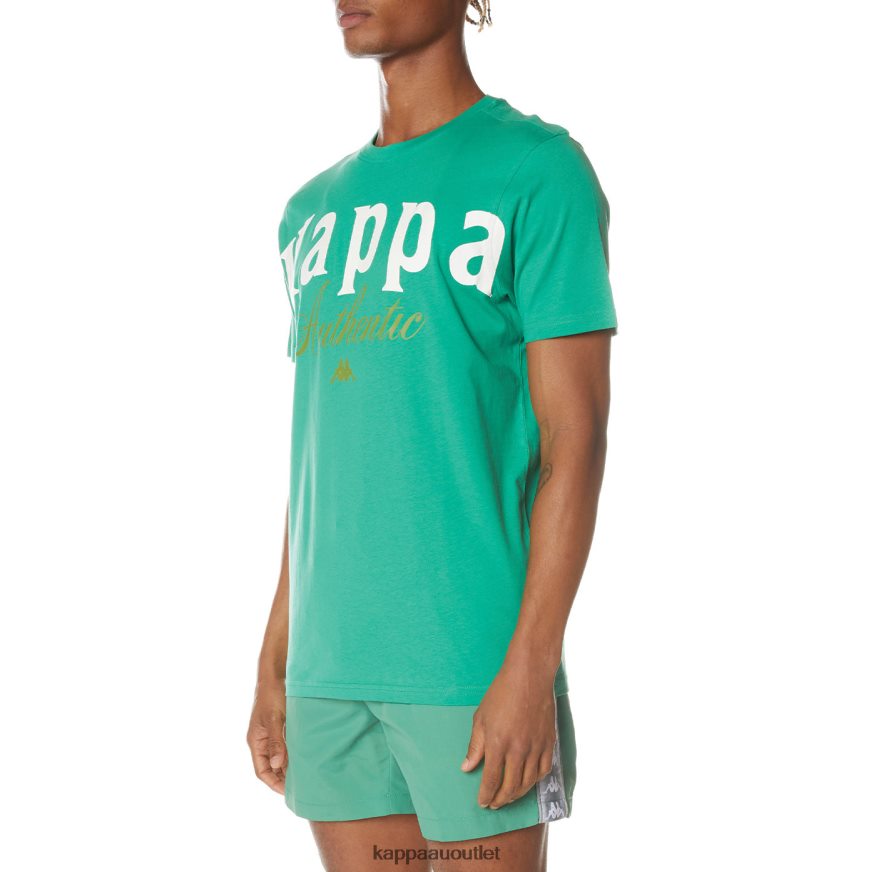 Kappa Men Authentic Cheeks T-Shirt Green R0HPN8142