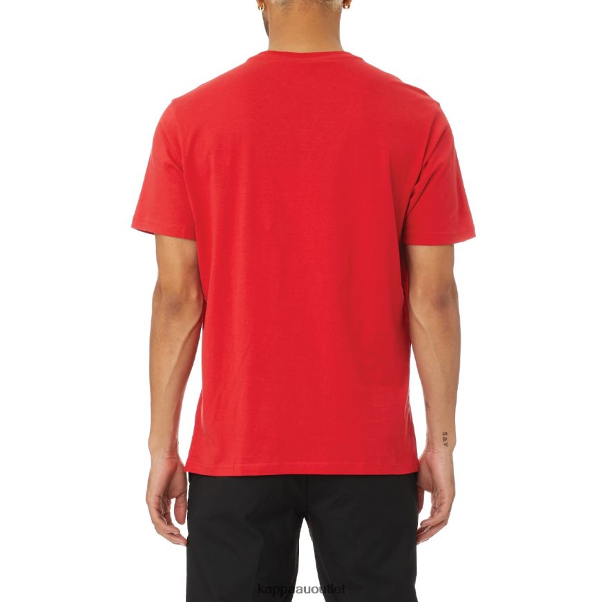 Kappa Men Authentic Estessi T-Shirt Red White R0HPN8187