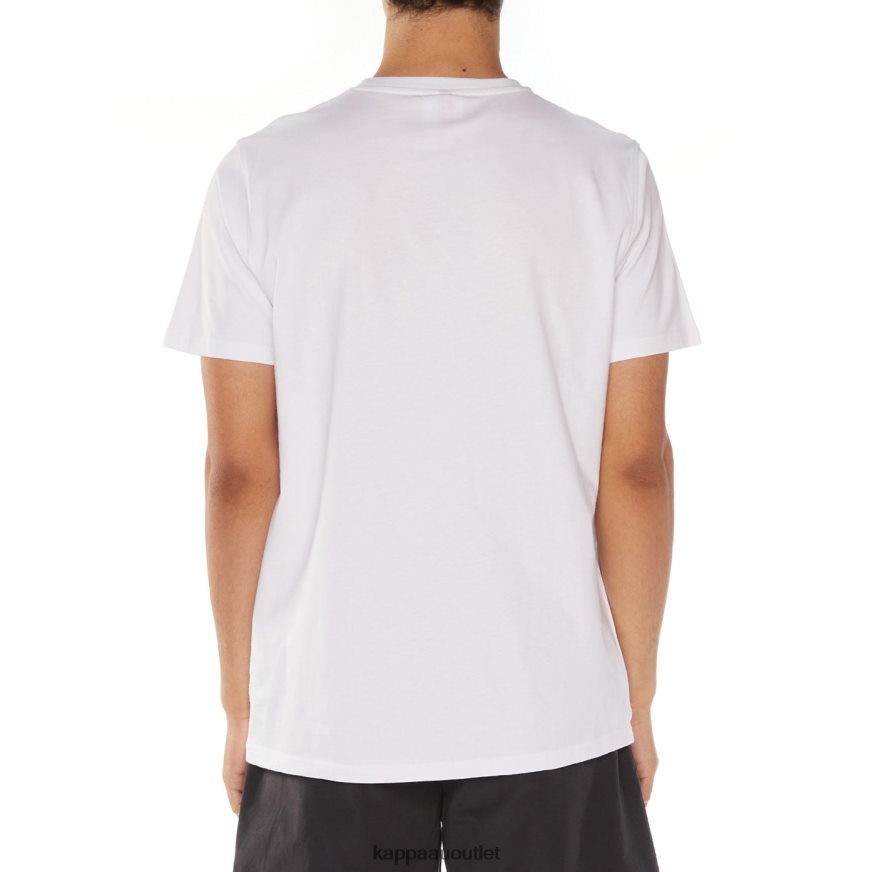 Kappa Men Authentic Estessi T-Shirt White Black R0HPN8191