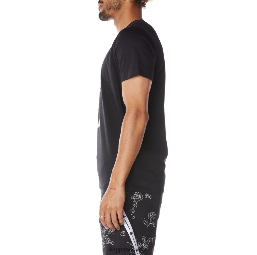Kappa Men Authentic Jpn Vitriol T-Shirt Black Smoke R0HPN8172