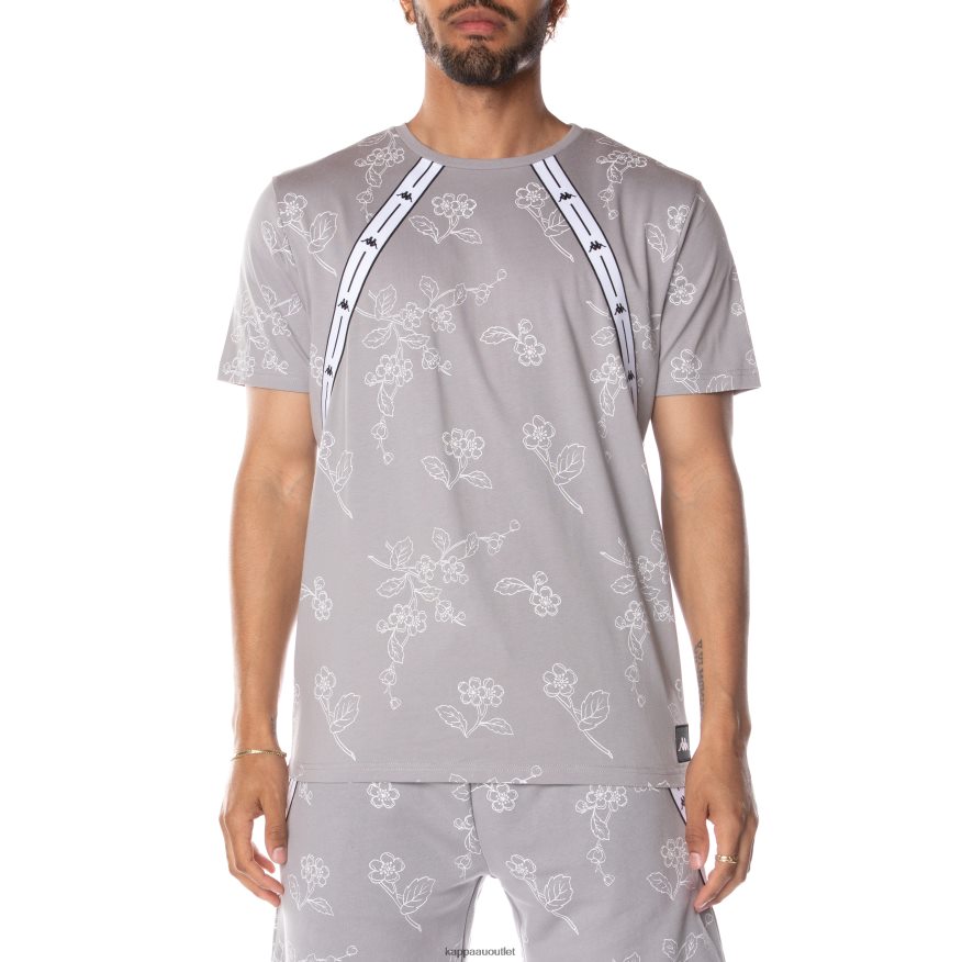 Kappa Men Authentic Jpn Volfi T-Shirt Grey R0HPN8171