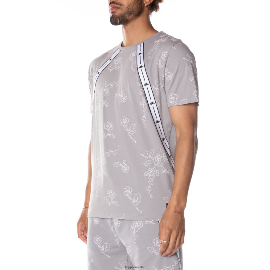 Kappa Men Authentic Jpn Volfi T-Shirt Grey R0HPN8171