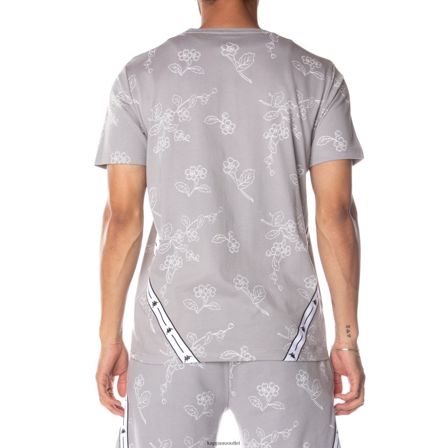 Kappa Men Authentic Jpn Volfi T-Shirt Grey R0HPN8171