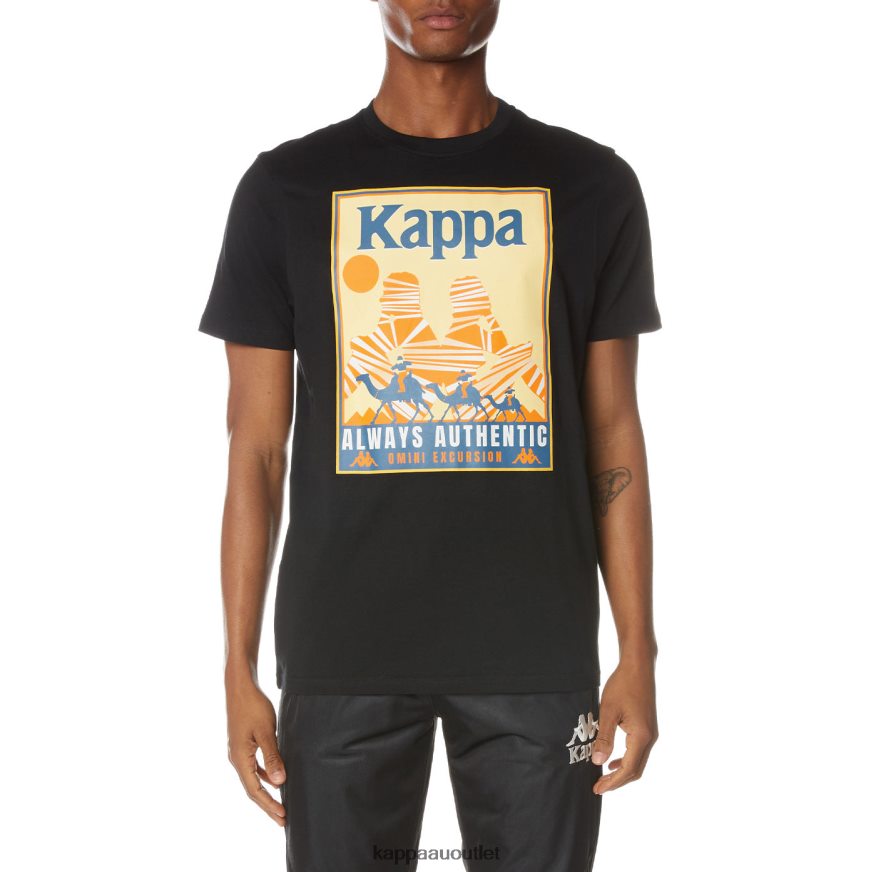 Kappa Men Authentic Osiris T-Shirt Jet Black R0HPN8163