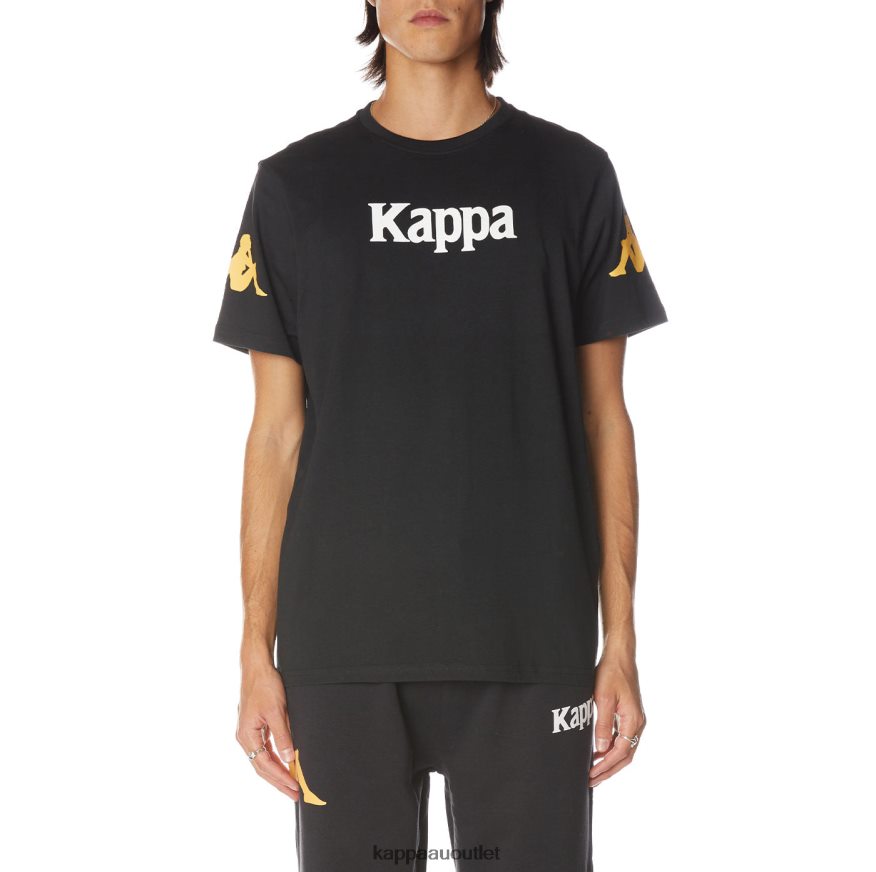 Kappa Men Authentic Paroo T-Shirt Black Smoke R0HPN8181