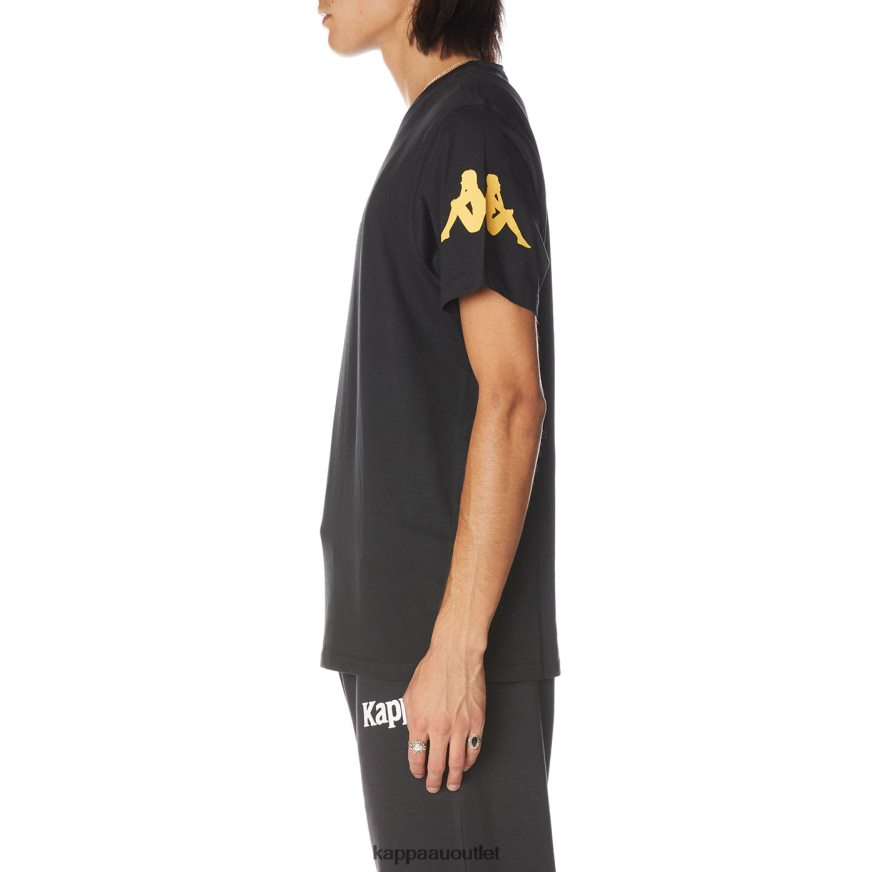 Kappa Men Authentic Paroo T-Shirt Black Smoke R0HPN8181