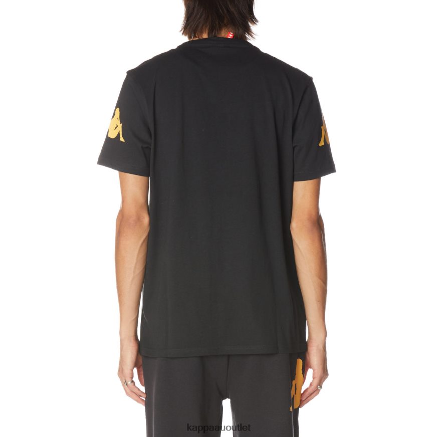 Kappa Men Authentic Paroo T-Shirt Black Smoke R0HPN8181