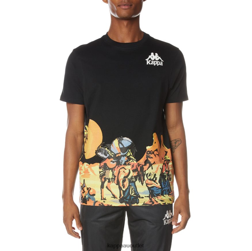 Kappa Men Authentic Ranch T-Shirt Jet Black R0HPN8166