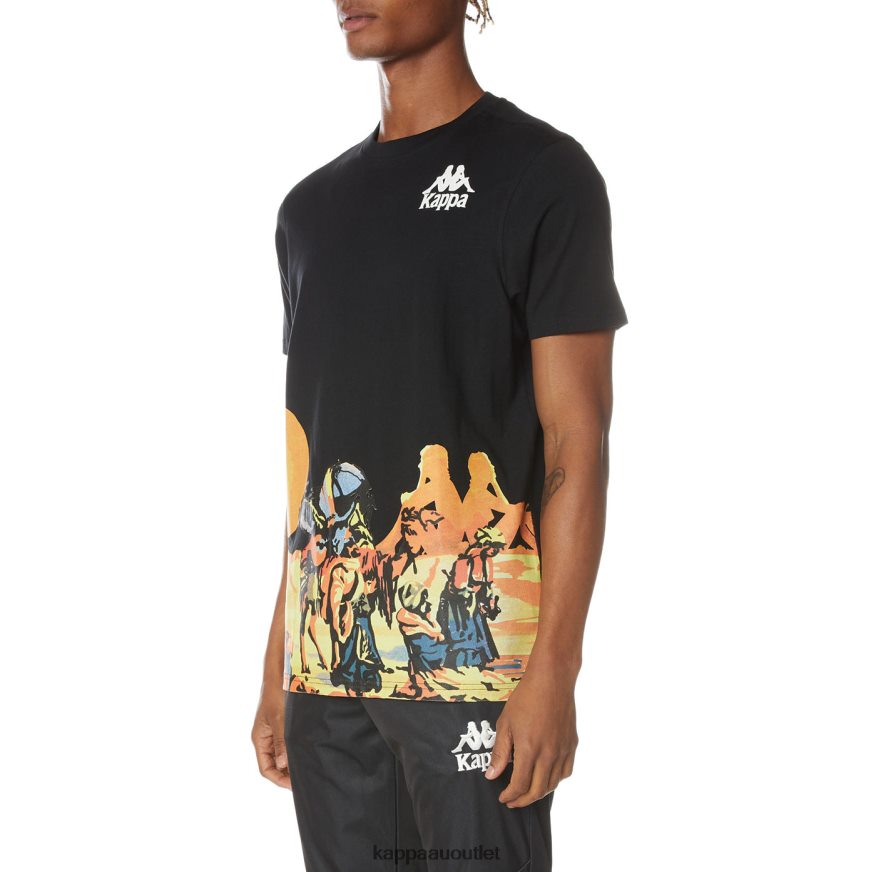 Kappa Men Authentic Ranch T-Shirt Jet Black R0HPN8166
