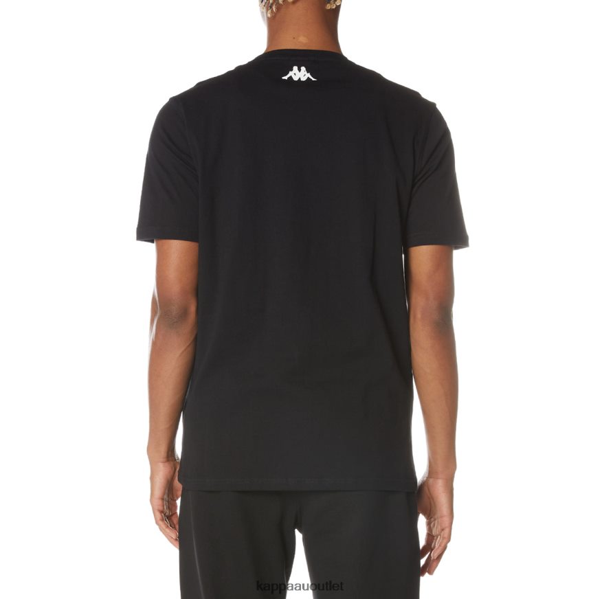 Kappa Men Authentic River T-Shirt Black Jet R0HPN8133