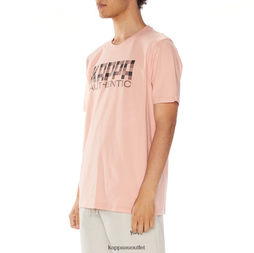 Kappa Men Authentic River T-Shirt Pink R0HPN8109