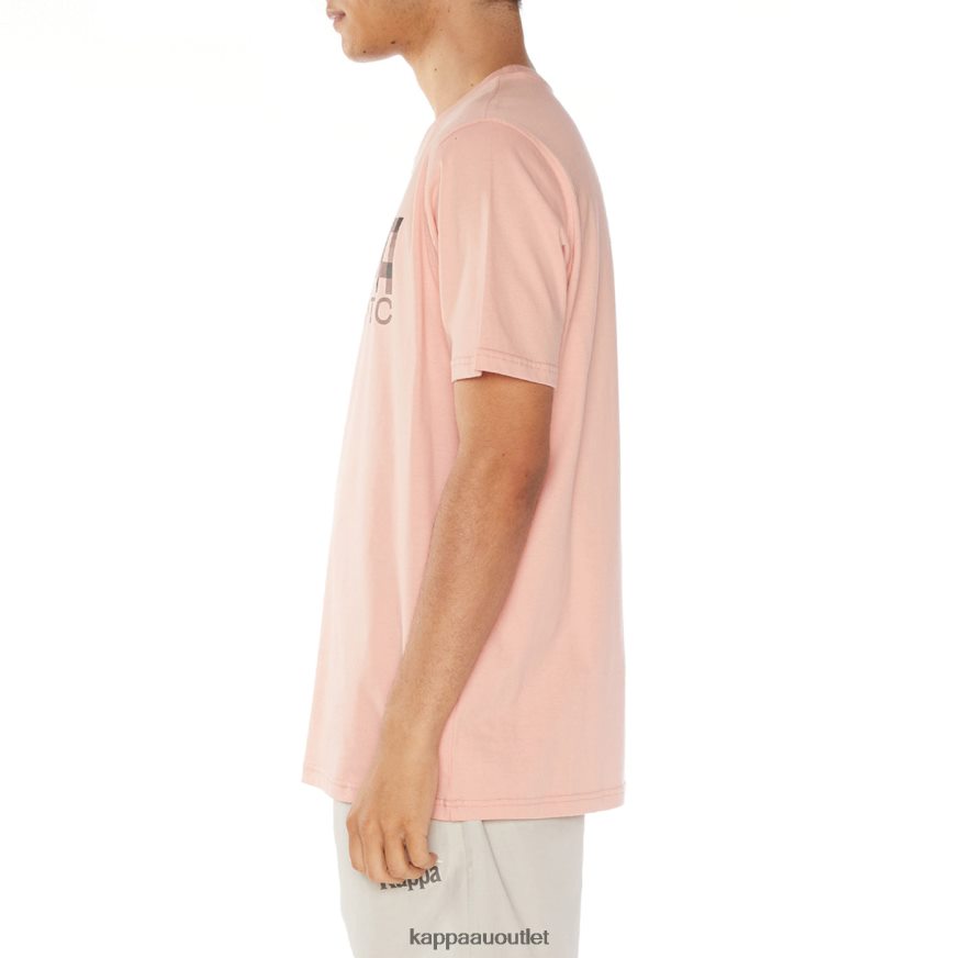Kappa Men Authentic River T-Shirt Pink R0HPN8109