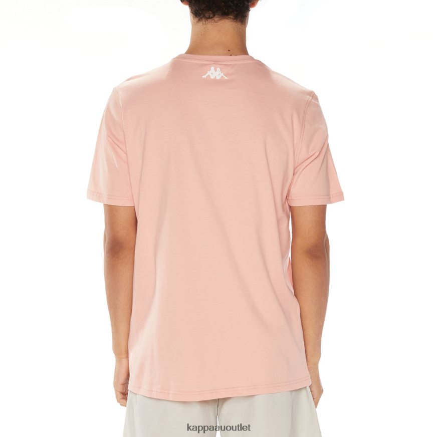 Kappa Men Authentic River T-Shirt Pink R0HPN8109