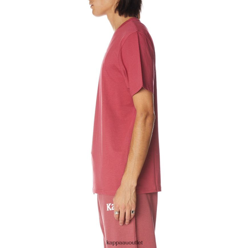 Kappa Men Authentic Runis T-Shirt Burgundy R0HPN8180