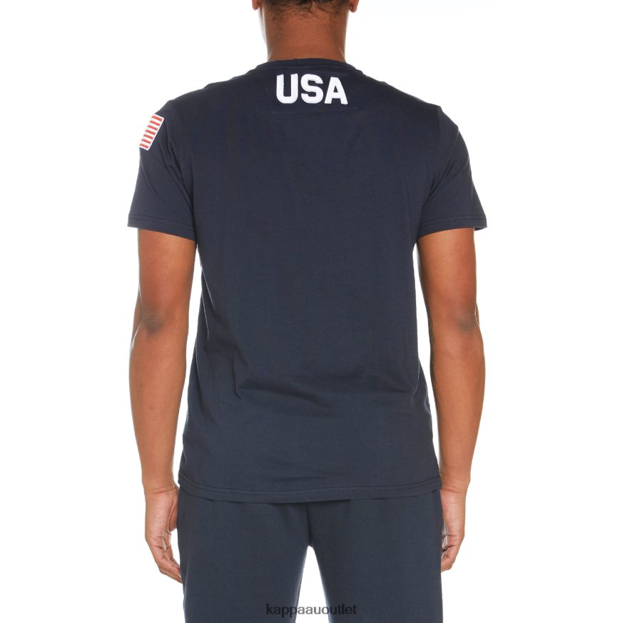Kappa Men Estessi US T-Shirt Navy R0HPN8203