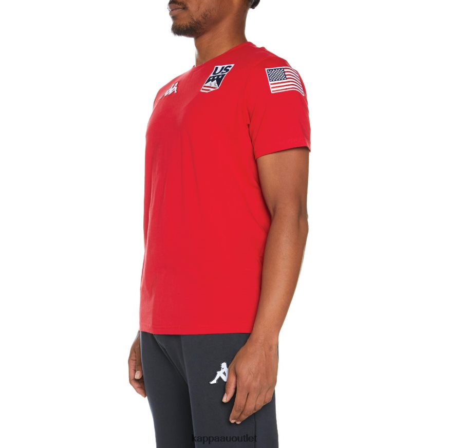 Kappa Men Estessi US T-Shirt Red R0HPN8202