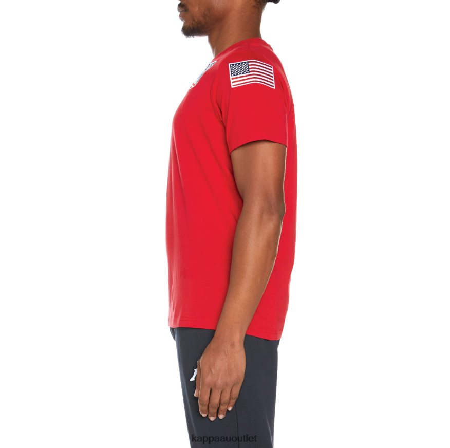 Kappa Men Estessi US T-Shirt Red R0HPN8202