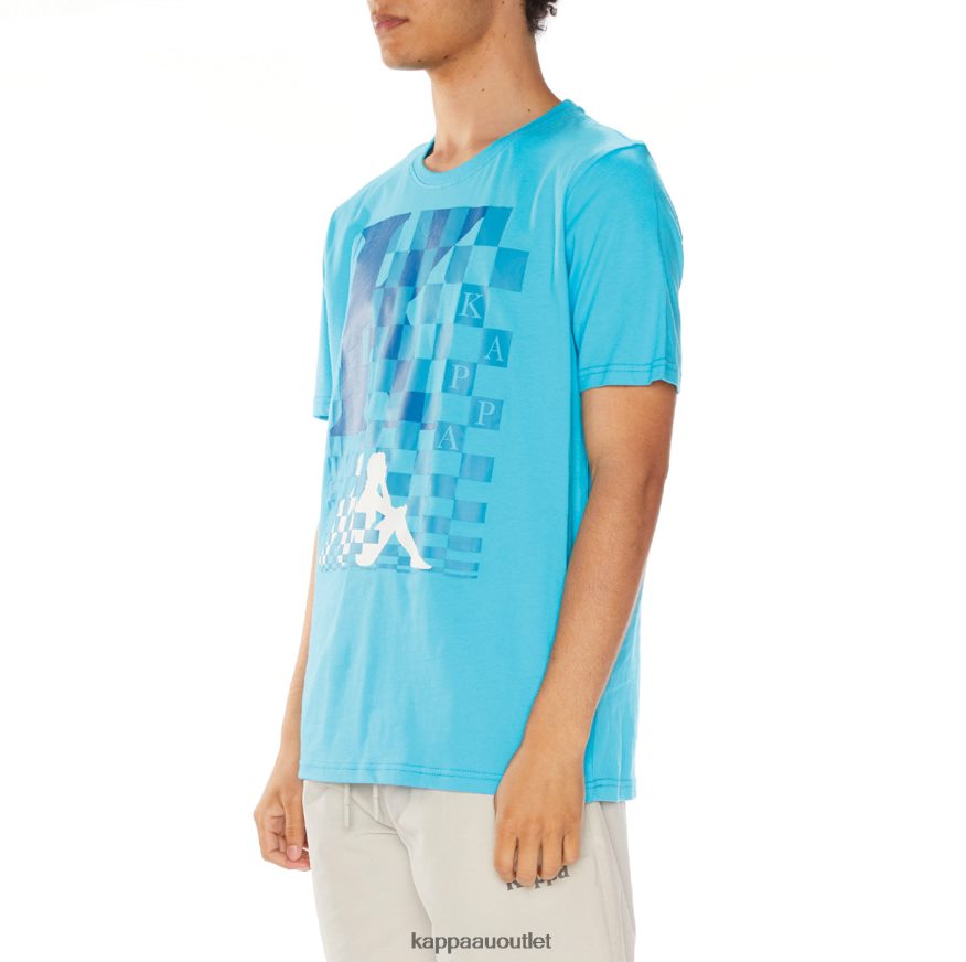 Kappa Men Finn T-Shirt Turqoise R0HPN8136