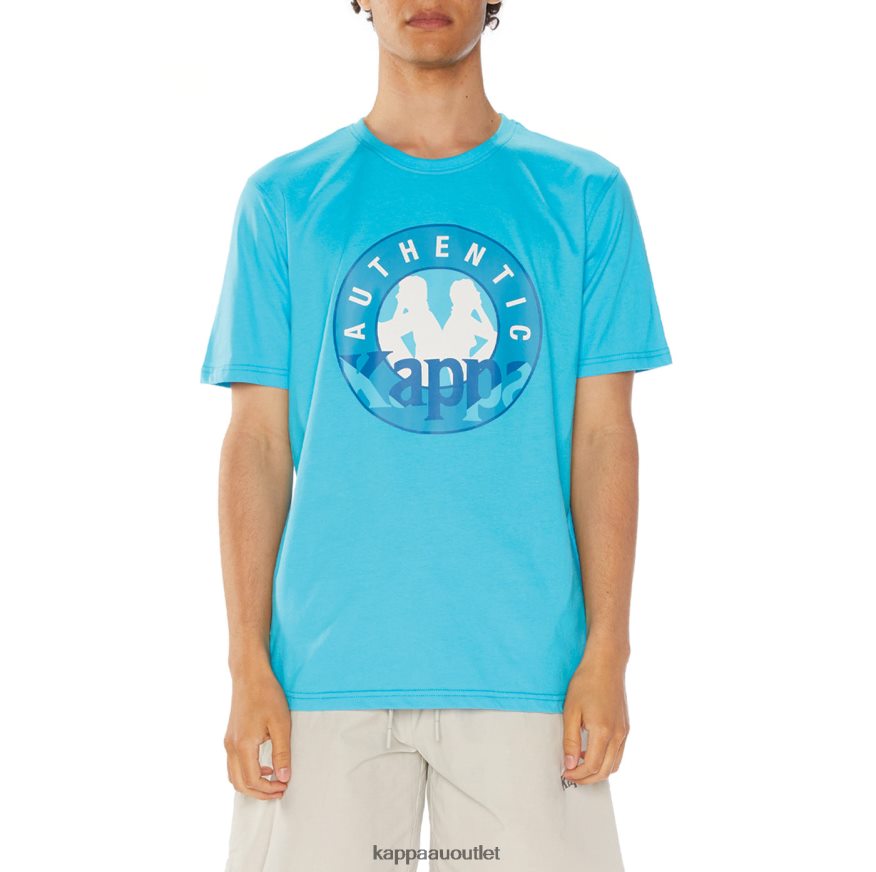 Kappa Men Isla T-Shirt Turqoise R0HPN8138