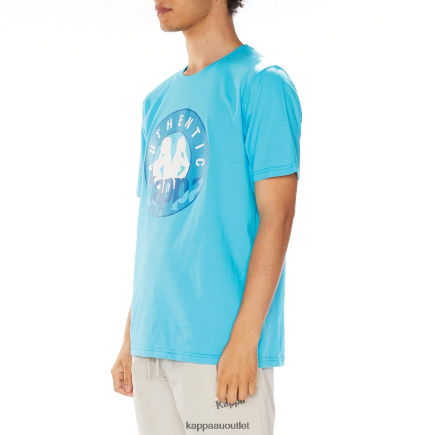 Kappa Men Isla T-Shirt Turqoise R0HPN8138