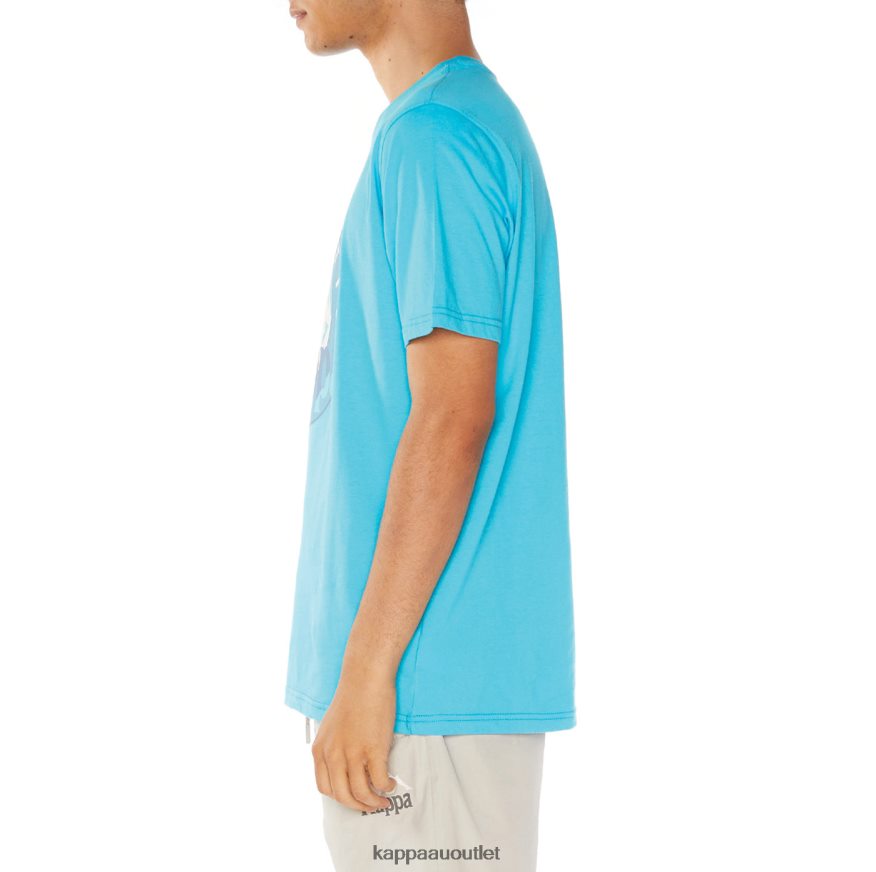 Kappa Men Isla T-Shirt Turqoise R0HPN8138