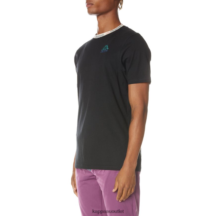 Kappa Men Logo Datre T-Shirt Jet Black R0HPN8168