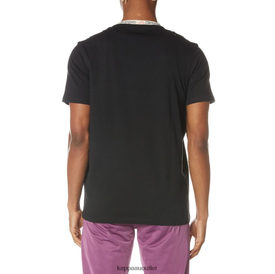 Kappa Men Logo Datre T-Shirt Jet Black R0HPN8168