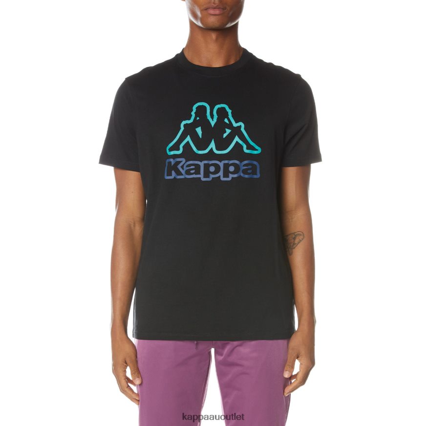 Kappa Men Logo Gart T-Shirt Jet Black R0HPN8160