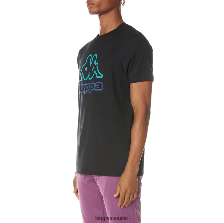 Kappa Men Logo Gart T-Shirt Jet Black R0HPN8160